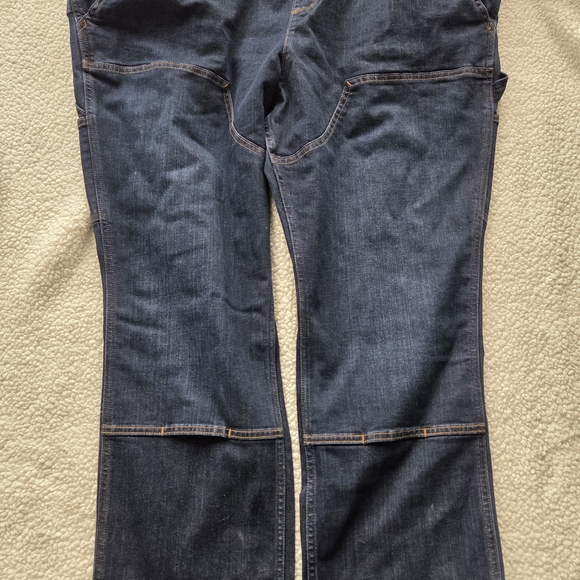 Carhartt XXL Short Women's Rugged Flex Denim Double Front Bib Overalls - Picture 4 of 10